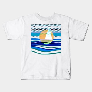 Sailing Geometry Kids T-Shirt